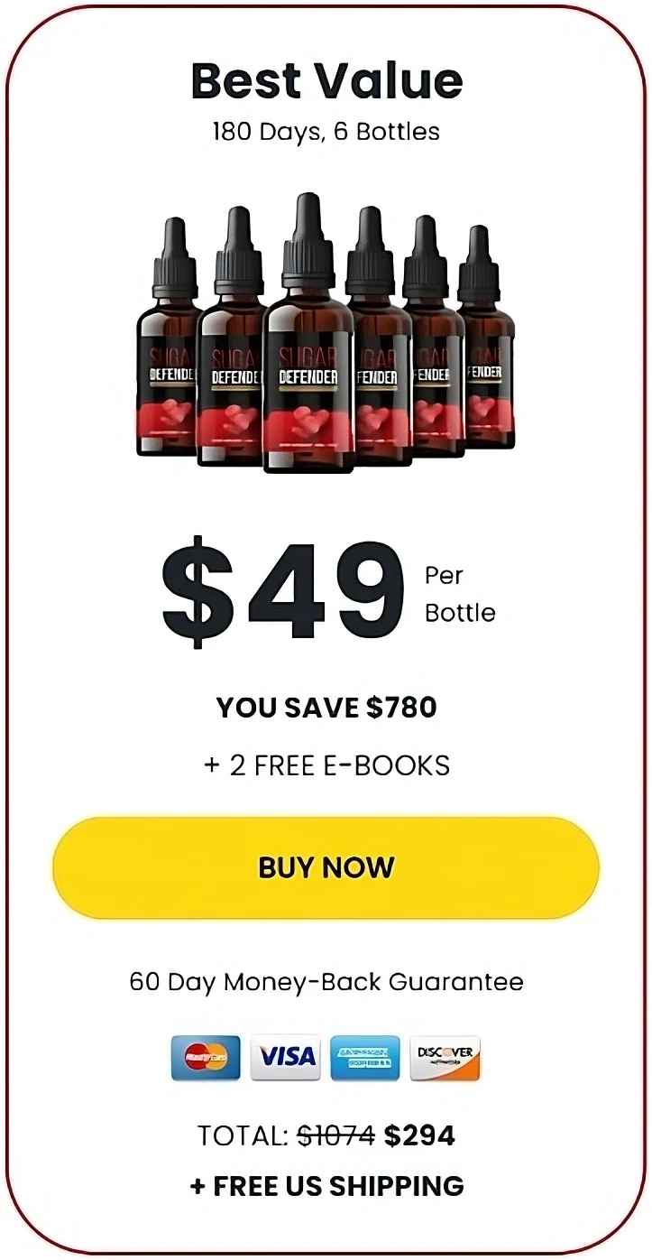 Sugardefender 6 bottles